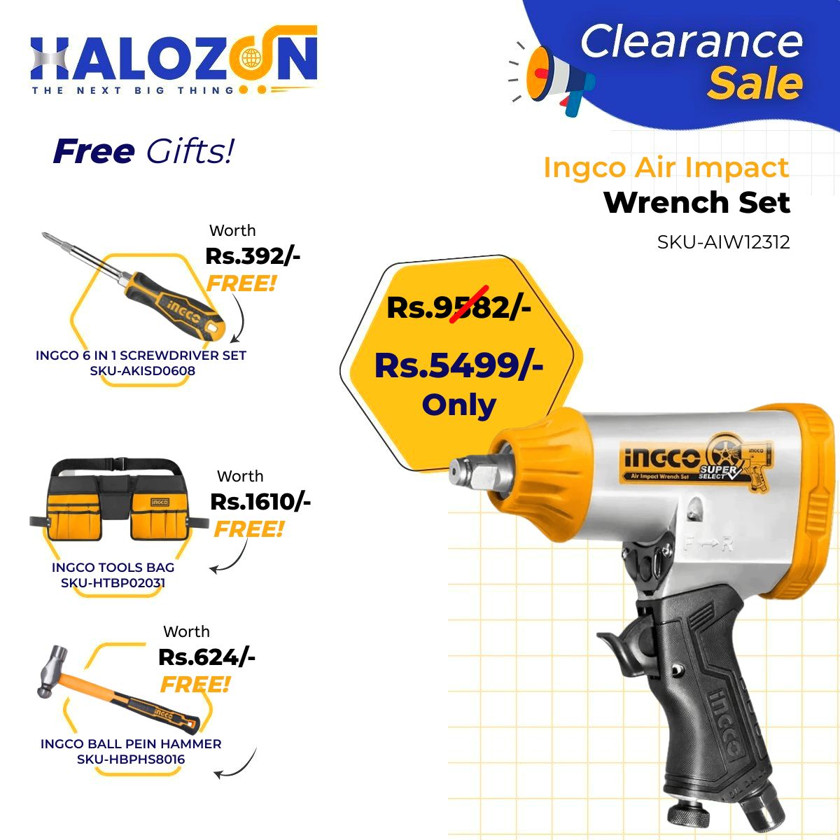 Air impact best sale wrench kit