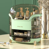 Multi-Layer Plastic Makeup Dresser Organizer with Integrated Drawers