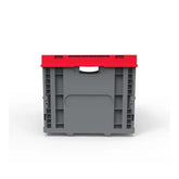 Hefty Multi-Purpose Folding Plastic Storage Crate Foldable Basket with top cover 25kg