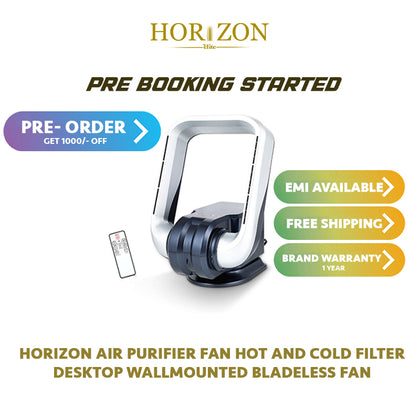 Horizon air purifier fan hot and cold filter desktop wall mounted remotely controlled wall bladeless fan
