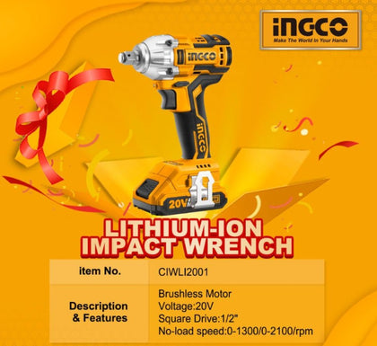 Ingco Lithium-Ion impact wrench