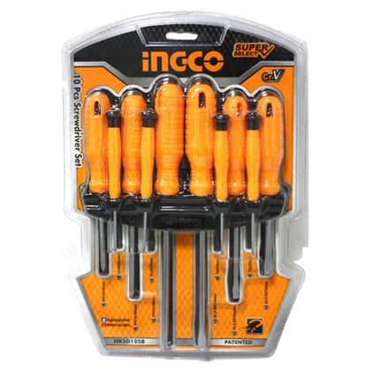 Ingco 10 Pcs screwdriver  and precision  screwdriver set