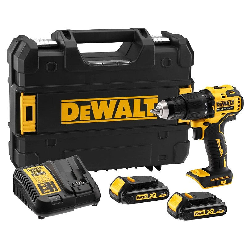 Dewalt 18V Brushless Compact Hammer Drill Driver 1.5Ah Battery