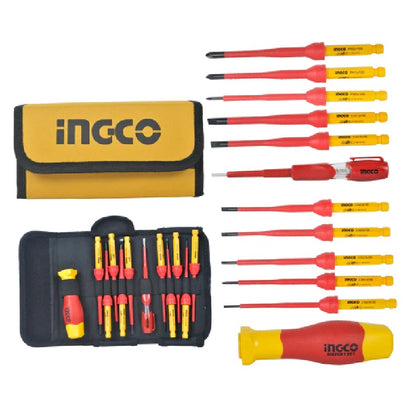 Ingco 12 Pcs Interchangeable Insulated Screwdriver Set