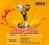 Ingco Lithium-Ion impact wrench -Free Gift- 1. (HKSD1058)  2. (HFL013AAA58)  3. (HKSPA1088)