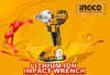 Ingco Lithium-Ion impact wrench -Free Gift- 1. (HKSD1058)  2. (HFL013AAA58)  3. (HKSPA1088)