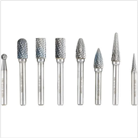 York 8-Pce Double Cut Burr Set Cut 6 6mm Shank