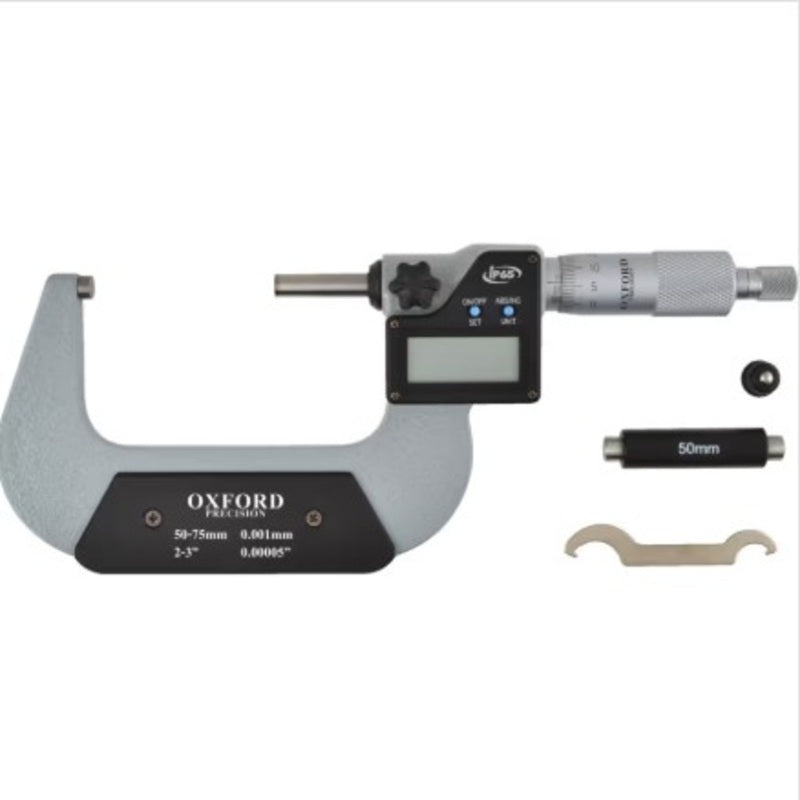 Oxford50-75mm/2-3 Ip65 Digital External Micrometer