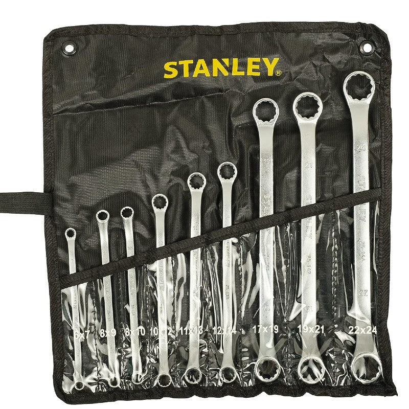Stanley Shallow Offset Ring Spanner 9 Pcs Set ANSI STMT25147