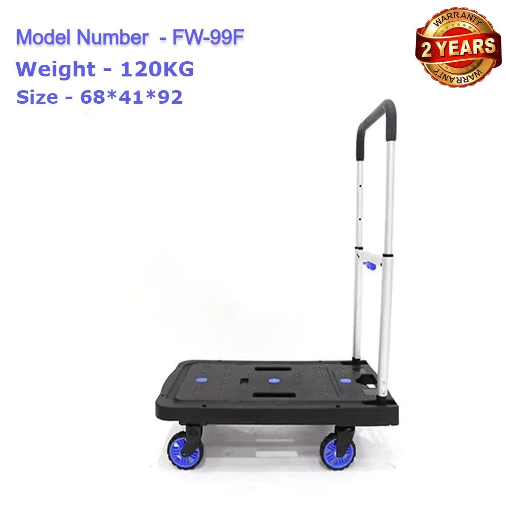 Hefty Durable Four Wheels Balancing Folding Hand Cart 120KG