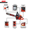 Orezen 58cc Air Cooled 2 Stroke Engine Chain Saw With 18 Bar Chain