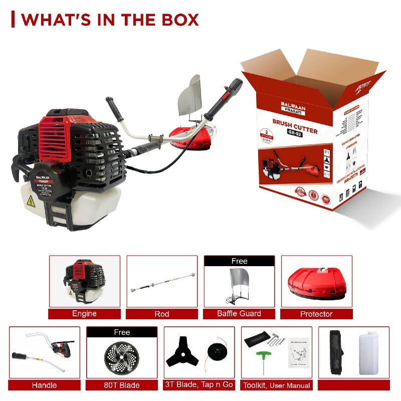 Balwaan Side Pack Bx 52 Brush Cutter -Eco