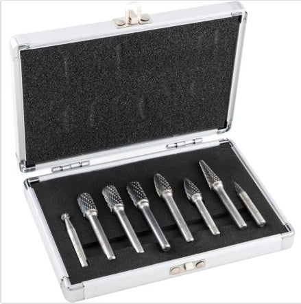 York 8-Pce Double Cut Burr Set Cut 6 6mm Shank