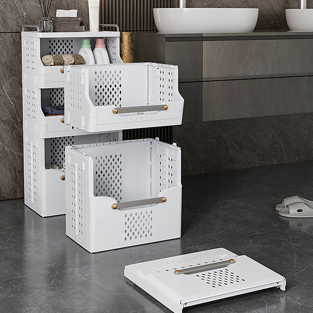 3-Layer Mobile Laundry Basket with Wheels - Vertical Space-Saving Dirty Clothes Storage Organizer for Bathroom & Bedroom