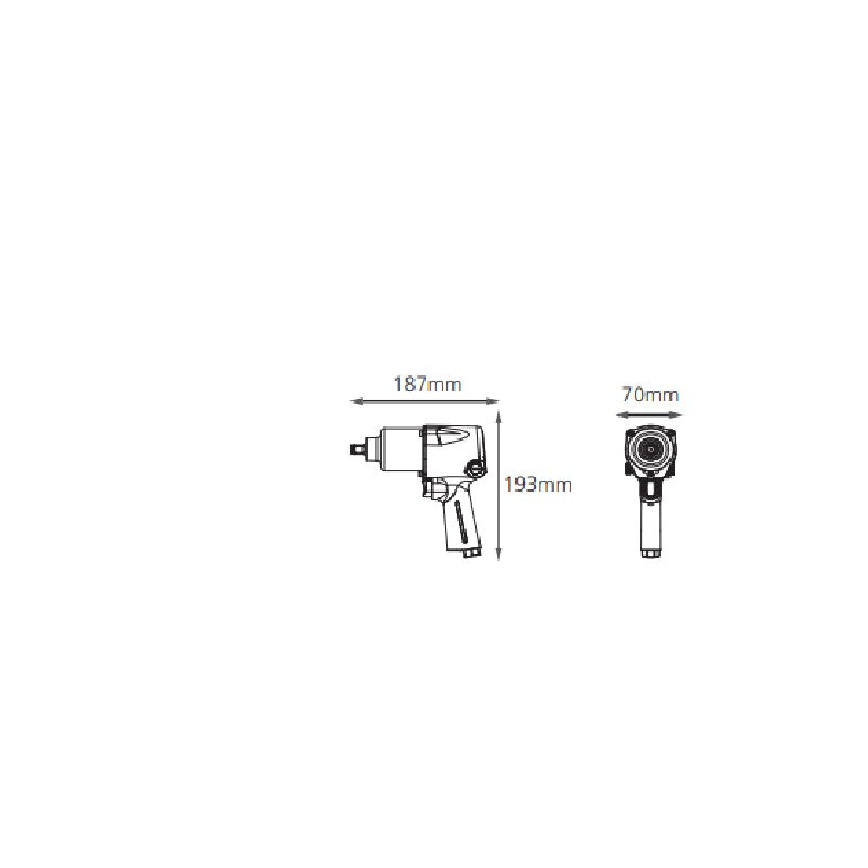 Stanley Mini Impact Wrench 1492 N-m 3/4 Inch STMT97134-8