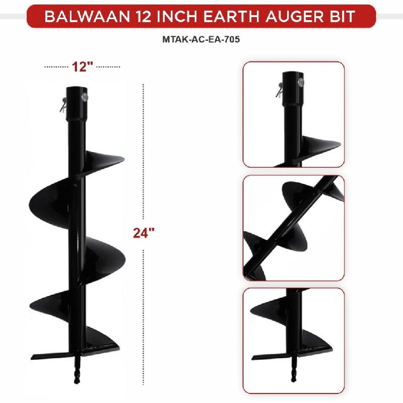 Balwaan Earth Auger Bit 12 Inch