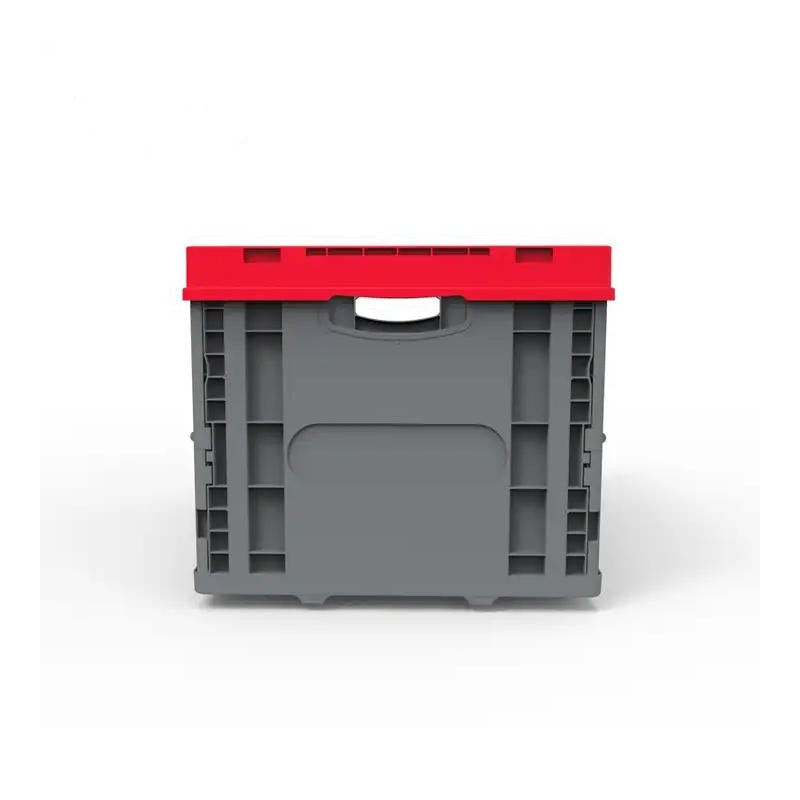 Hefty Multi-Purpose Folding Plastic Storage Crate Foldable Basket with top cover 25kg