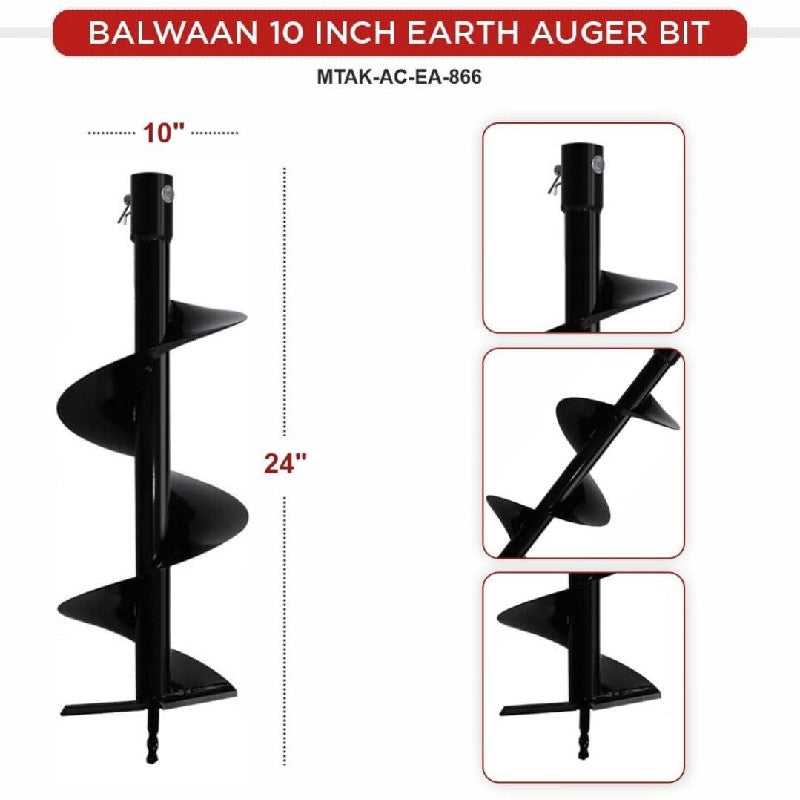 Balwaan Earth Auger Bit 10 Inch