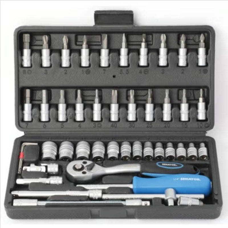 Senator 1/4 DR Socket Set (46-Pc)