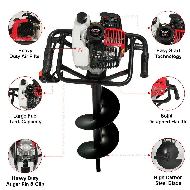 Balwaan Be-52 Earth Auger Without Bit