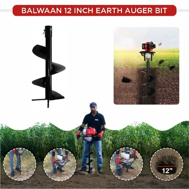 Balwaan Earth Auger Bit 12 Inch