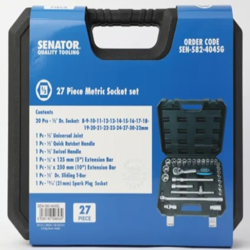Senator 1/2 DR Socket Set (27-Pc)