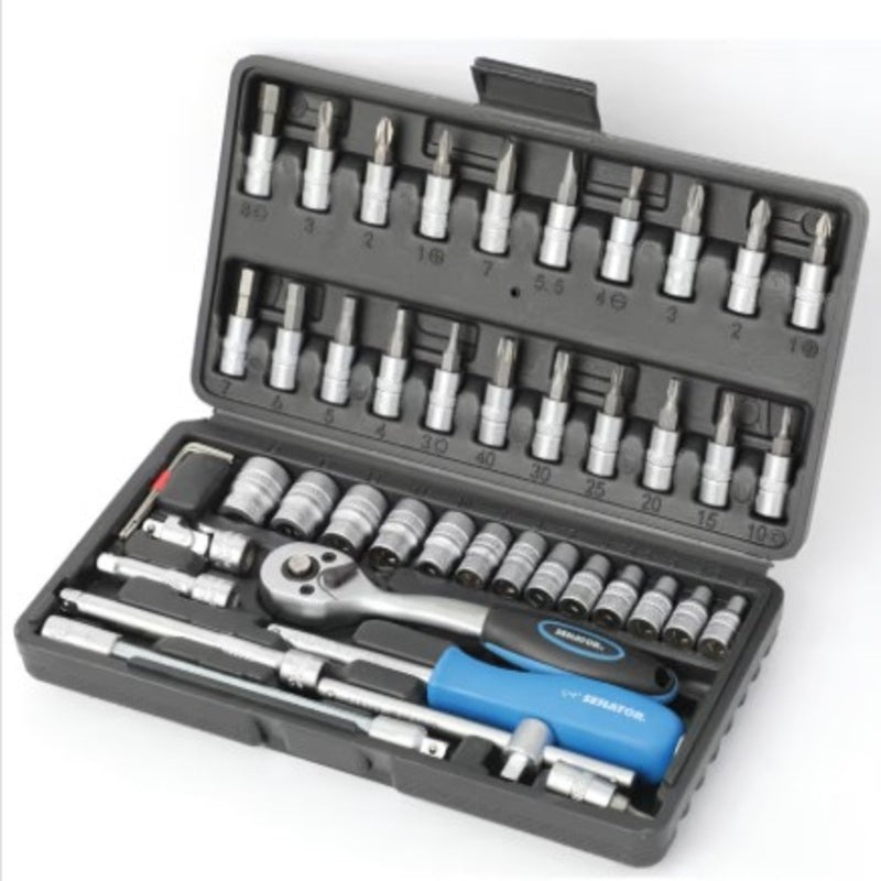 Senator 1/4 DR Socket Set (46-Pc)
