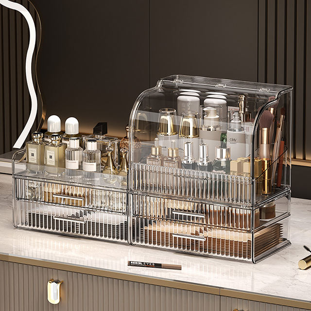 The Ultimate High-Clarity Cosmetic Showcase: 360° Visibility Case