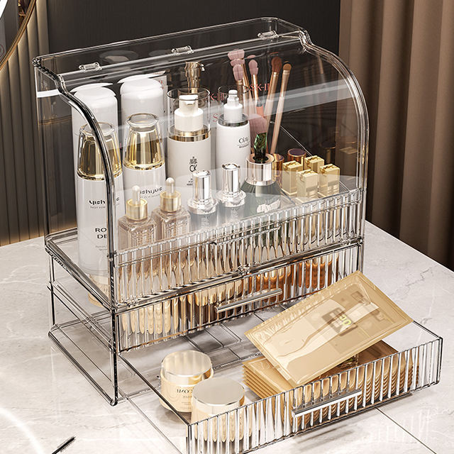 The Ultimate High-Clarity Cosmetic Showcase: 360° Visibility Case