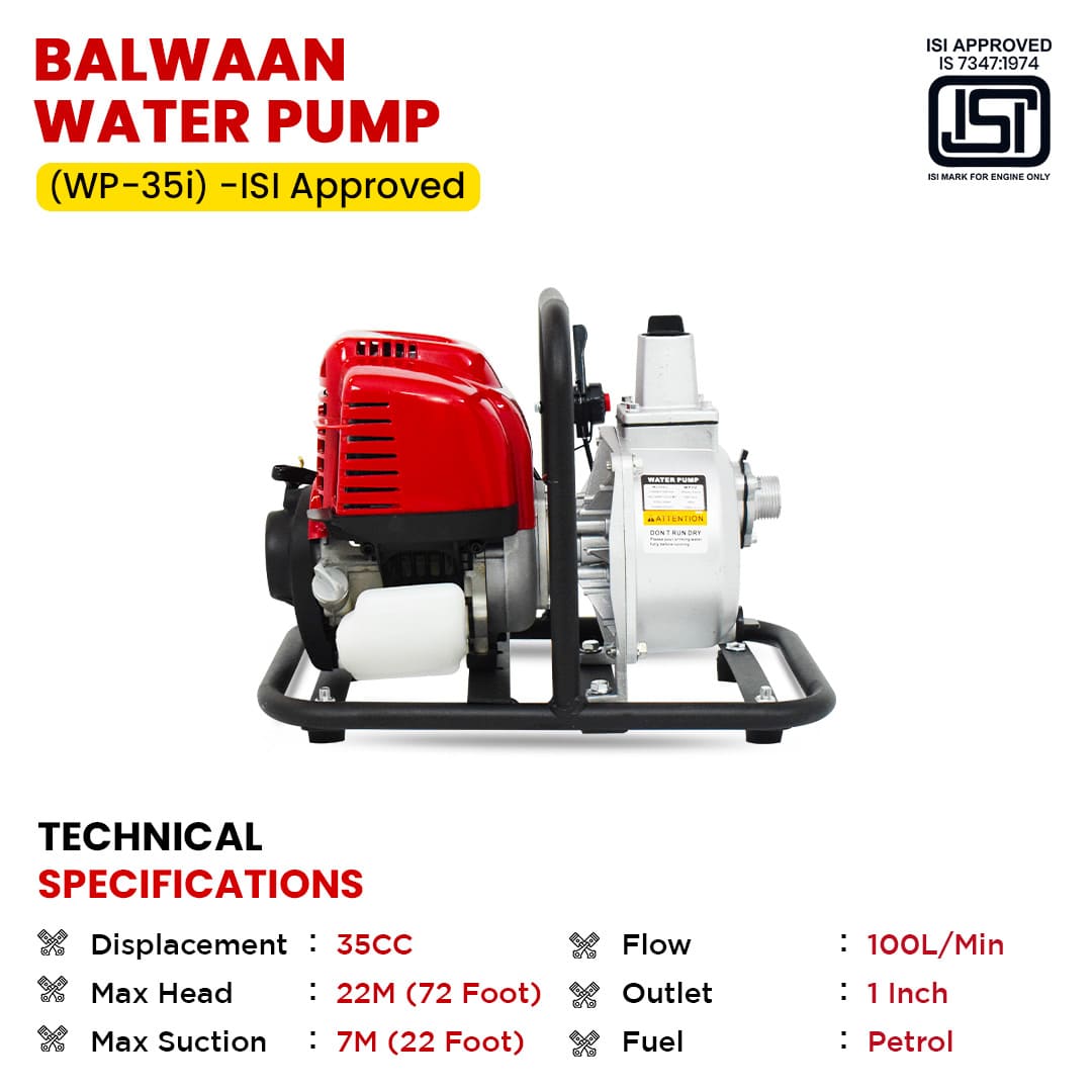 Balwaan 1 Inch Water Pump Wp-35i -Isi