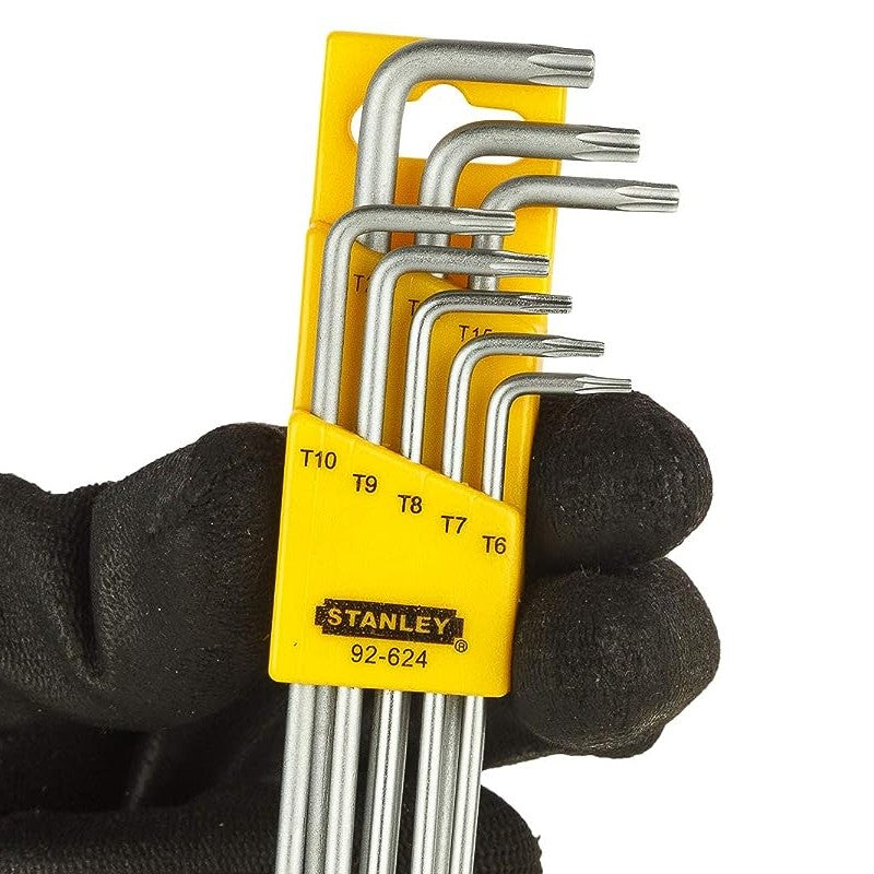 Stanley Long L-Type Tamper Proof Toxy Hex Key 8 Pcs Set 92-624