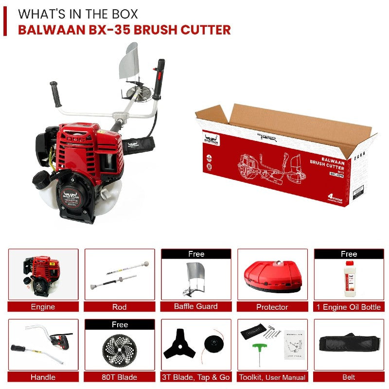 Balwaan Side Pack Bx 35 Brush Cutter Bbc-4spn -Eco