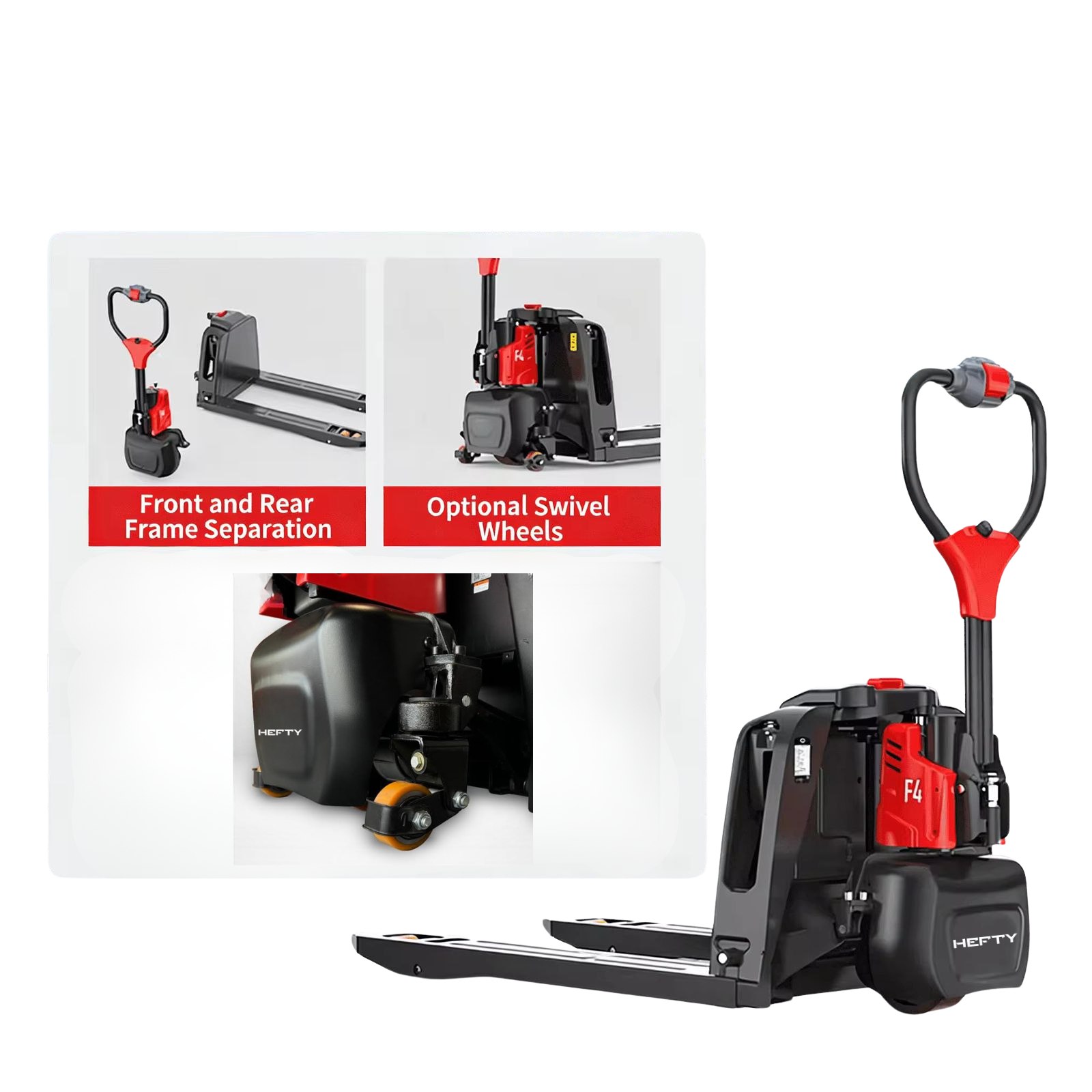 Hefty Heavy-Duty Electric Pallet Truck