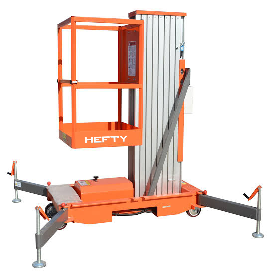 Hefty Aluminum Single Mast Vertical Lift