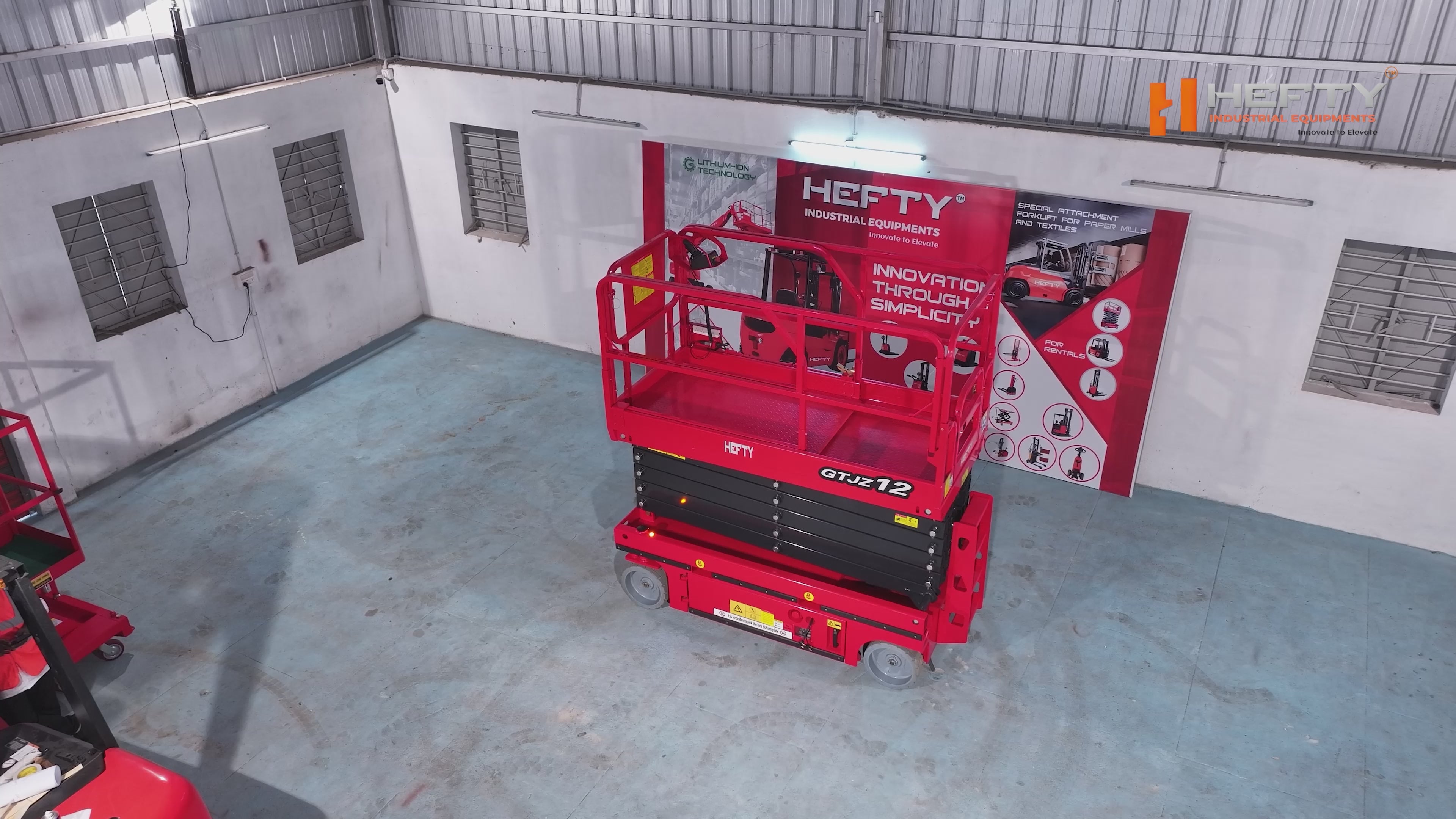 Hefty Self propelled Scissor lift
