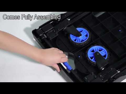 Hefty Durable Four Wheels Balancing Folding Hand Cart 120KG