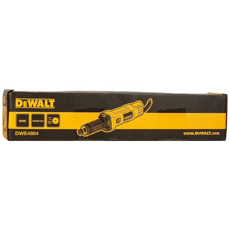 Dewalt 450W, 6mm Slide Switch Die Grinder (With Lock-On) (DWE4884-QS)