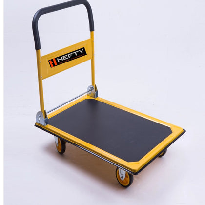 Hefty Foldable platform hand push truck hand carts & trolleys 300Kg