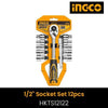 Ingco 12 Pcs 1/2 Socket Set