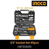 Ingco 45 Pcs 1/4 Socket Set