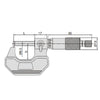 Insize Cylindrical Anvil Tube Micrometers - 3261