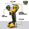 Dewalt 12V Li Ion Brushless Compact Screwdriver (DCF601D2-QW)