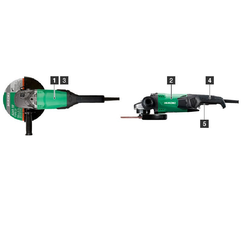 Hikoki 230mm (9") Disc Grinder G23SW2S9Z