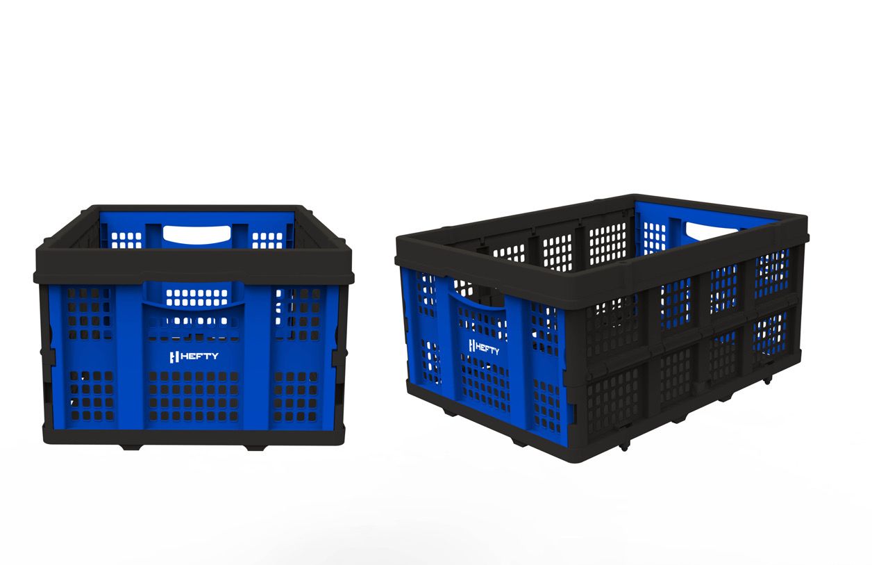 Garen Duty Plastic construction Collapsible Storage Crate Heavy – Tanaka  Power Sport