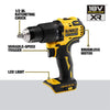 Dewalt 18V Brushless Compact Hammer Drill Driver 1.5Ah Battery (DCD709S2T-QW)