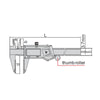 Insize Digital Calipers With Carbide Tipped Jaws - 1110