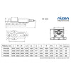 Nicon Precision Milling Machine Vice Fixed Base N-151