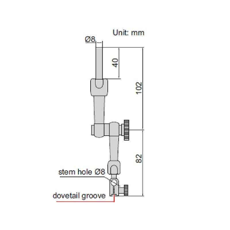 Insize Dial Test Indicator Centering Holder - 6295