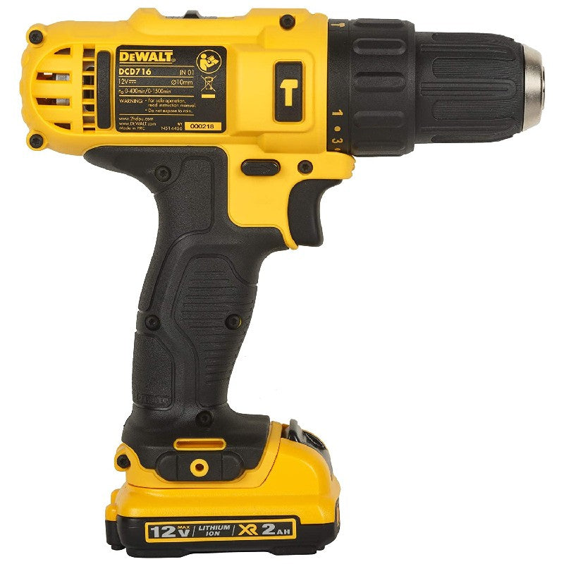 Dewalt 12V MAX Hammer Drill Driver, 2.0Ah (DCD716D2-IN)