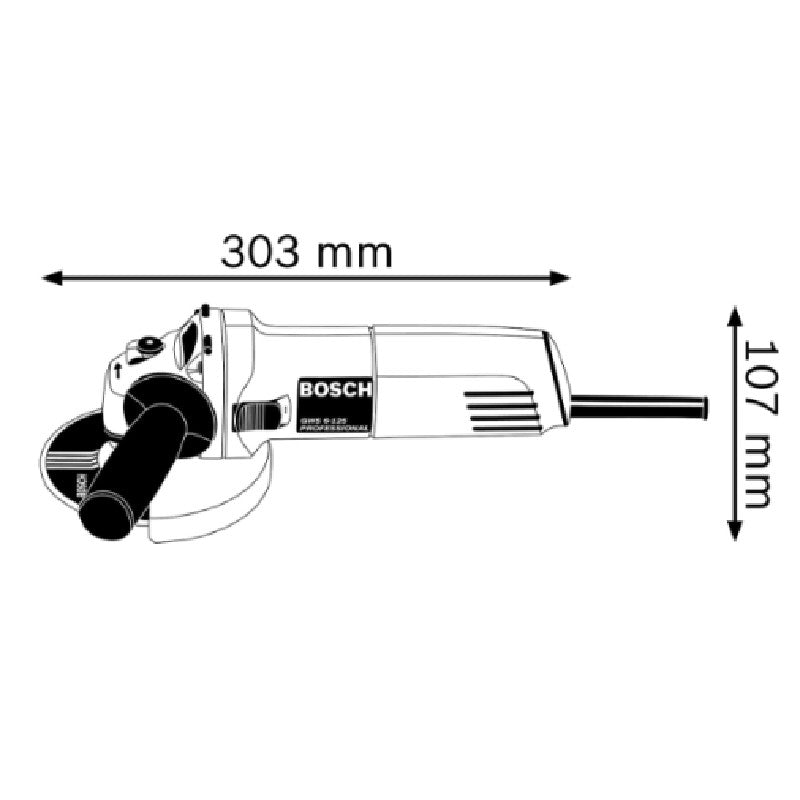 Bosch GWS 6-125 - 5 INCH 670 W PROFESSIONAL ANGLE GRINDER